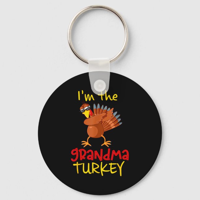 Llavero Grandma Turkey Matching Family Group Thanksgiving  (Anverso)