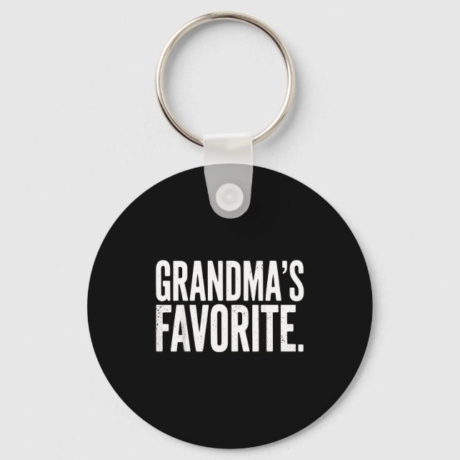 Llavero Grandma's Favorite Funny Grandparent Granhild Vint (Anverso)