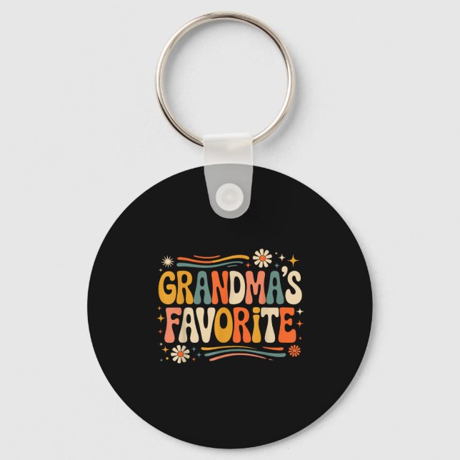 Llavero Grandmas Favorite Funny Grandparent Granhild Vinta (Anverso)
