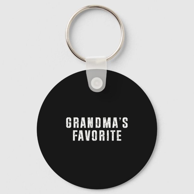 Llavero Grandma's Favorite Grandparent Granhild Funny Fami (Anverso)