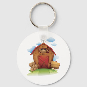 Llavero Granja campestre con veleta