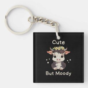 Llavero Granja de Amantes de Vacas Adorables pero Malhumor
