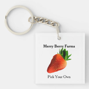 Llavero Granja de Fresas Promocional