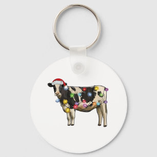 Llavero Granja de Vacas de Navidad Amante Lindo Santa Fies
