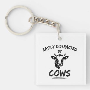 Llavero Granja de Vacas: Fácilmente Distraído Por Vacas