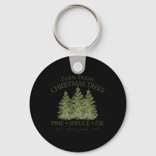 Llavero Granja Fresca Árboles de Navidad Pine Spruce Fir S
