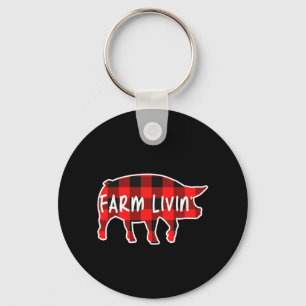 Llavero Granja Livin Pig Famer Pig Animales de campo anima