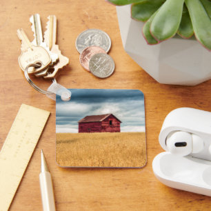 Llavero Granjas   Antiguo granero rojo