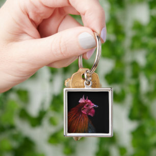 Llavero Granjas Disparo de cabeza de gallo