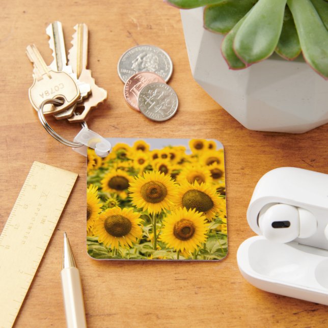 Llavero Granjas | Un Campo De Girasol (Escritorio )