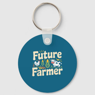 Llavero Granjero Agricultor Tractor Futuro