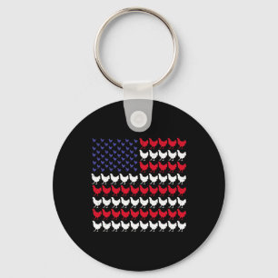 Llavero Granjeros Patrióticos 4 De Julio Bandera Americana