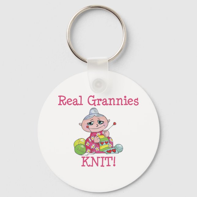 Llavero ¡Grannias KNIT! (Anverso)