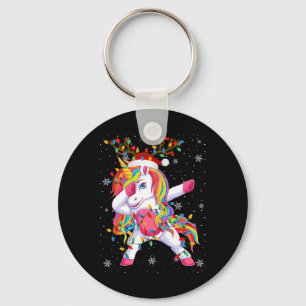 Llavero Grano de unicornio Santa Hat Ugly Christmas Tree L