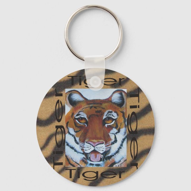 Llavero Graphic1tiger, cadena de llave de cara completa (Anverso)