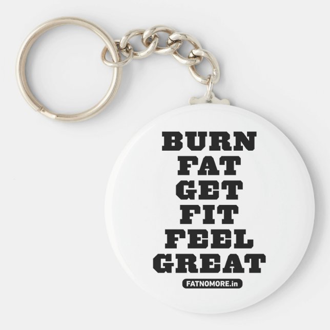 LLAVERO GRASA DE BURN - PONERSE EN FORMA - SENTIR UNA GRAN (Frente)