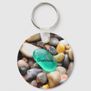 Llavero Gratitude Stone Keyring