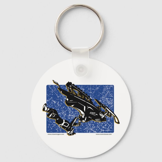 Llavero GRAVITY-SLED-in Blue (Anverso)