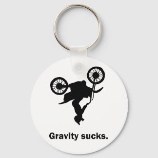 Llavero Gravity Sucks Dirt Bike Keychain