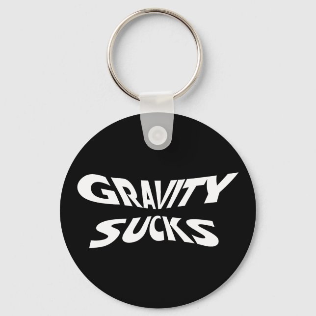 Llavero Gravity Sucks - Humor divertido de ciencia física (Anverso)