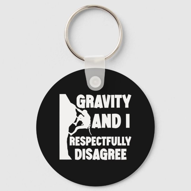 Llavero Gravity Y Yo Respetuosamente Discrepo (Anverso)