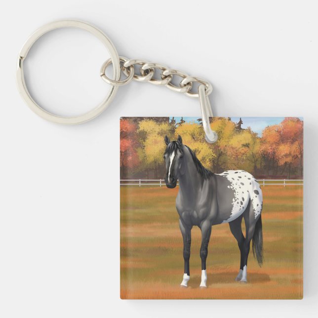 Llavero Gray Grulla Appaloosa Quarter Stallion (Frente)