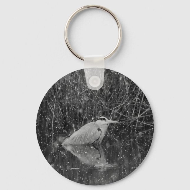 Llavero Gray Heron Keychain (Anverso)