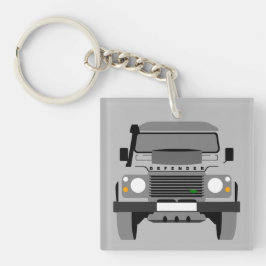Llavero Gray Pop Art Classic Land Rover Car