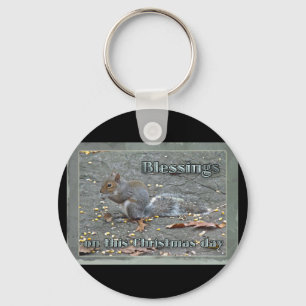 Llavero Gray Squirrel Navidades Blessing Series