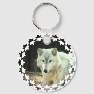 Llavero Gray Wolf Keychain