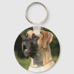 Llavero Great Dane - fawn/Dogge Alemán - amarillo