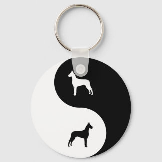 Llavero Great Dane Yin Yang