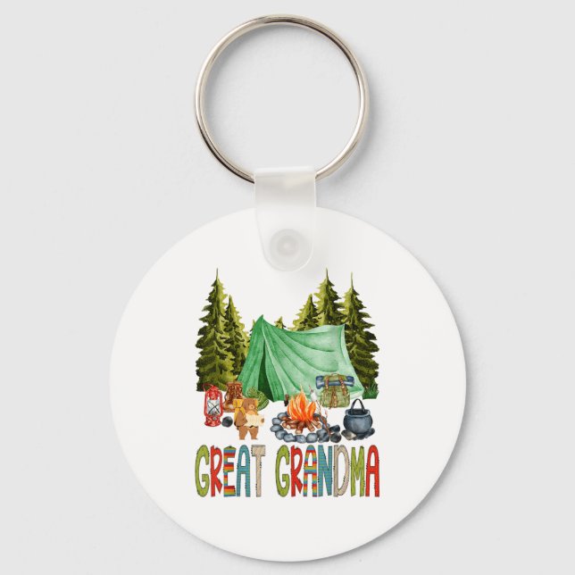 Llavero Great Grandma Of The Happy Camper 1st Birthday Bea (Anverso)