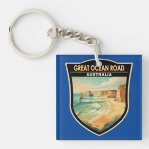 Llavero Great Ocean Road Australia Viaje arte cosecha