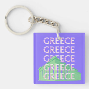 Llavero Grecia, arte de viajes en Atenas
