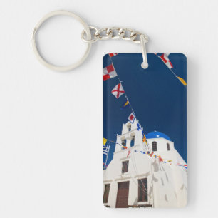 Llavero Grecia e isla griega de Santorini ciudad de Oia 4