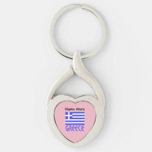 Llavero Grecia y Bandera Griega Personalizadas