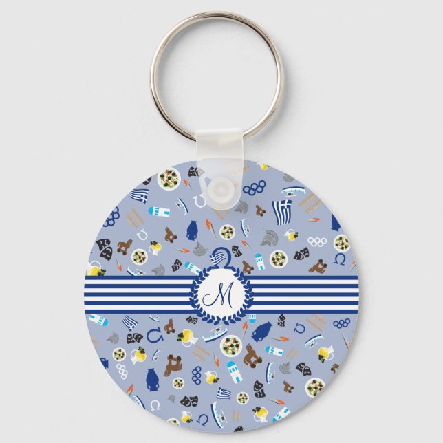 Llavero Greece: famous items of the country (Anverso)