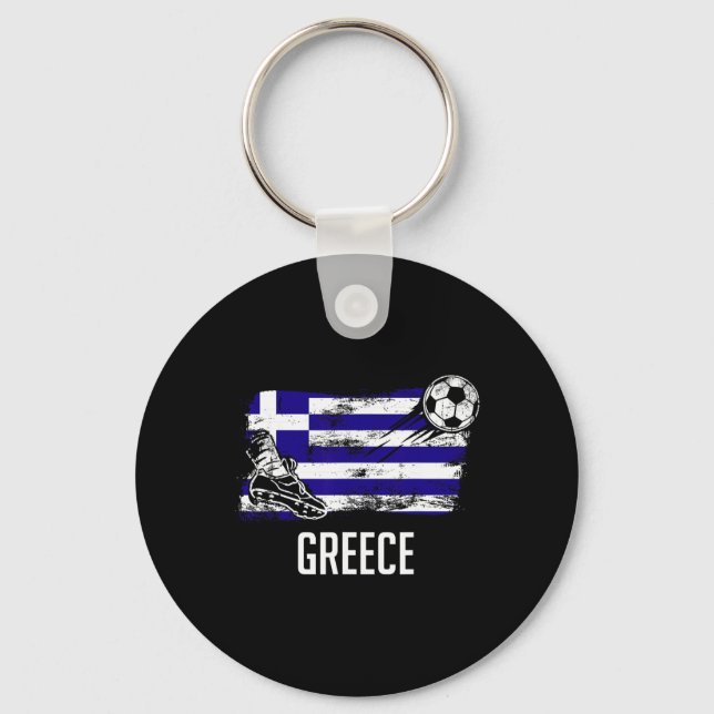 Llavero Greece Flag Jersey Greek Soccer Team Greek  (Anverso)