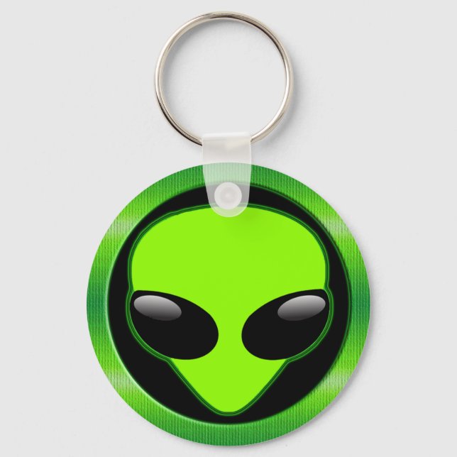 LLAVERO GREEN ALIEN HEAD (Anverso)