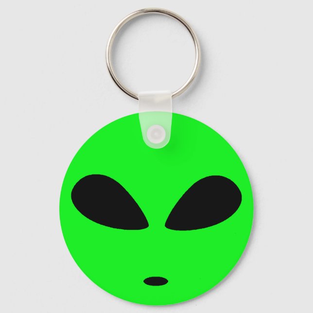 LLAVERO GREEN ALIEN HEAD (Anverso)