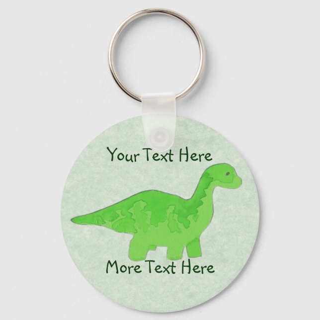 Llavero Green Dino Keychain (Anverso)