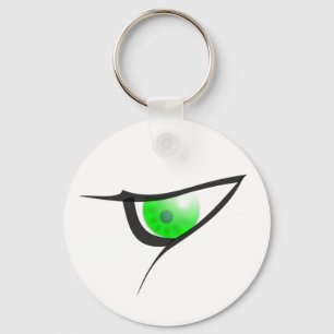 Llavero Green Evil Eye Keychain