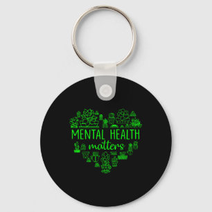Llavero Green Floral Wildflower Mental Health Awareness S