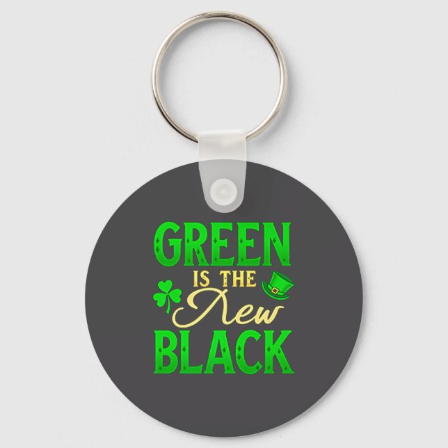 Llavero Green Is The New Black - St. Patrick’s Day Shamroc (Anverso)