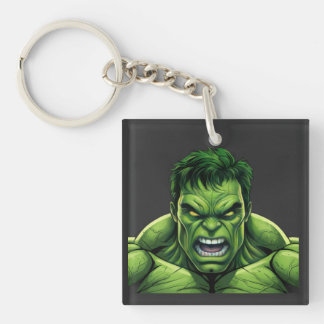 Llavero Green Muscular Creature Keychain