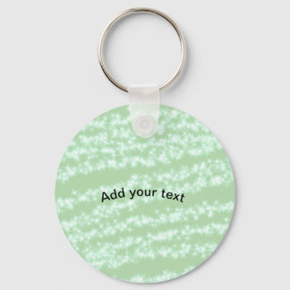 Llavero Green pastel glitter sparkle name text boho retro 
