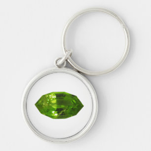 Llavero Green Peridot Gemstone