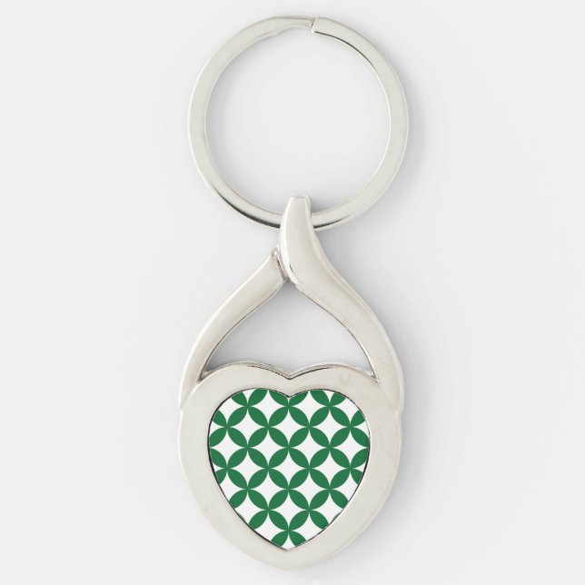 Llavero Green Shippo Twisted Heart Keychain (Anverso)