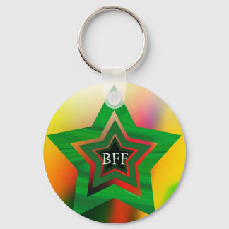 LLAVERO GREEN STAR BFF